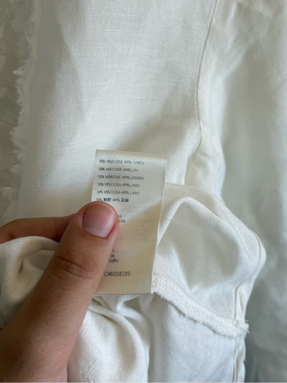 Pilcro Anthropologie White Tuxedo Button Down Shirt Ruffles Linen Blend Small - Picture 7 of 9